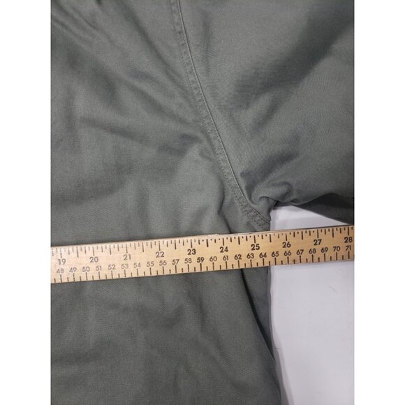 Levi's Shirt Jacket Mens XL Green Sherpa Lined Cotton Button Front Shacket - Picture 13 of 13